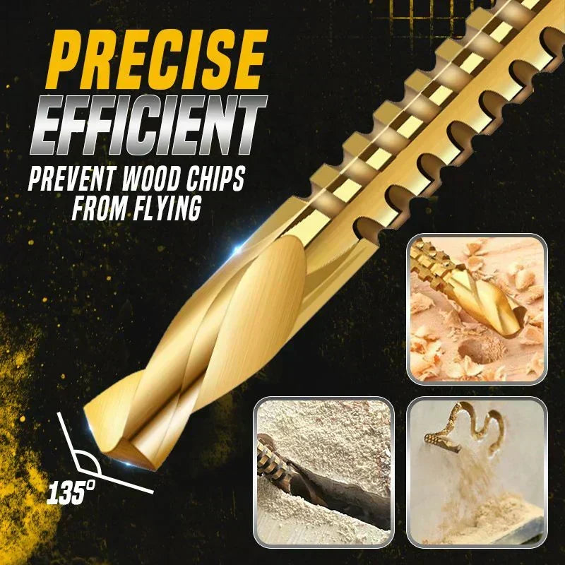 ⚙️ ACHETEZ 2, OBTENEZ 1 GRATUIT! 🧰 Jeu de forets hélicoïdaux – Acier rapide, revêtement titane & polyvalent – Idéal pour bois, métal et plastique 🛠️