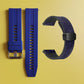 Bracelet de montre en silicone 22 mm + bracelet de montre en cuir