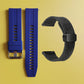 Bracelet de montre en silicone 22 mm + bracelet de montre en cuir