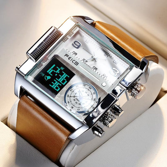 Montre de sport multifonctionnelle et étanche avec un grand cadran