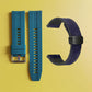 Bracelet de montre en silicone 22 mm + bracelet de montre en cuir