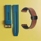 Bracelet de montre en silicone 22 mm + bracelet de montre en cuir