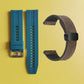 Bracelet de montre en silicone 22 mm + bracelet de montre en cuir
