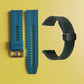 Bracelet de montre en silicone 22 mm + bracelet de montre en cuir