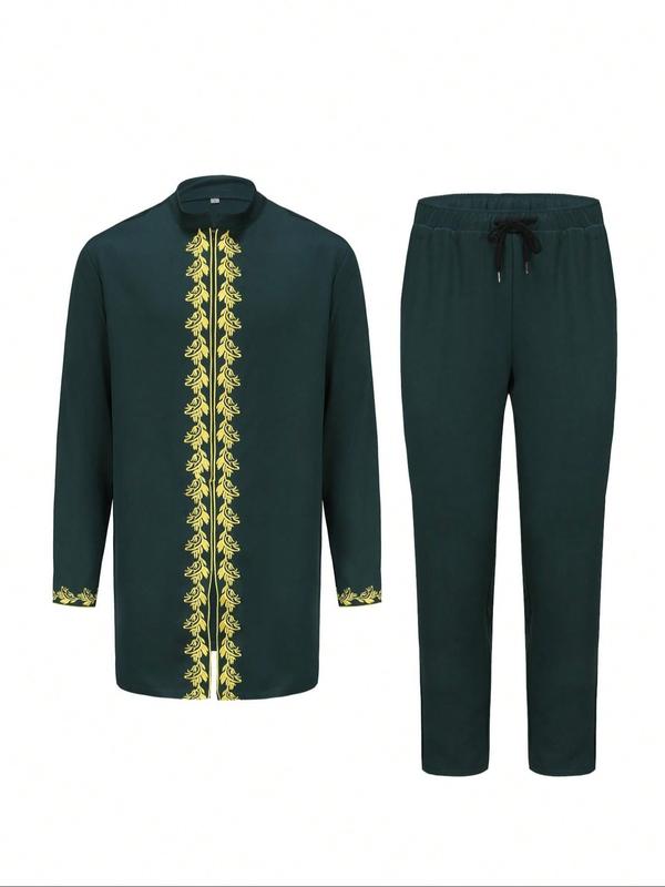 Ensemble caftan africain pour homme,ensemble 2 pièces