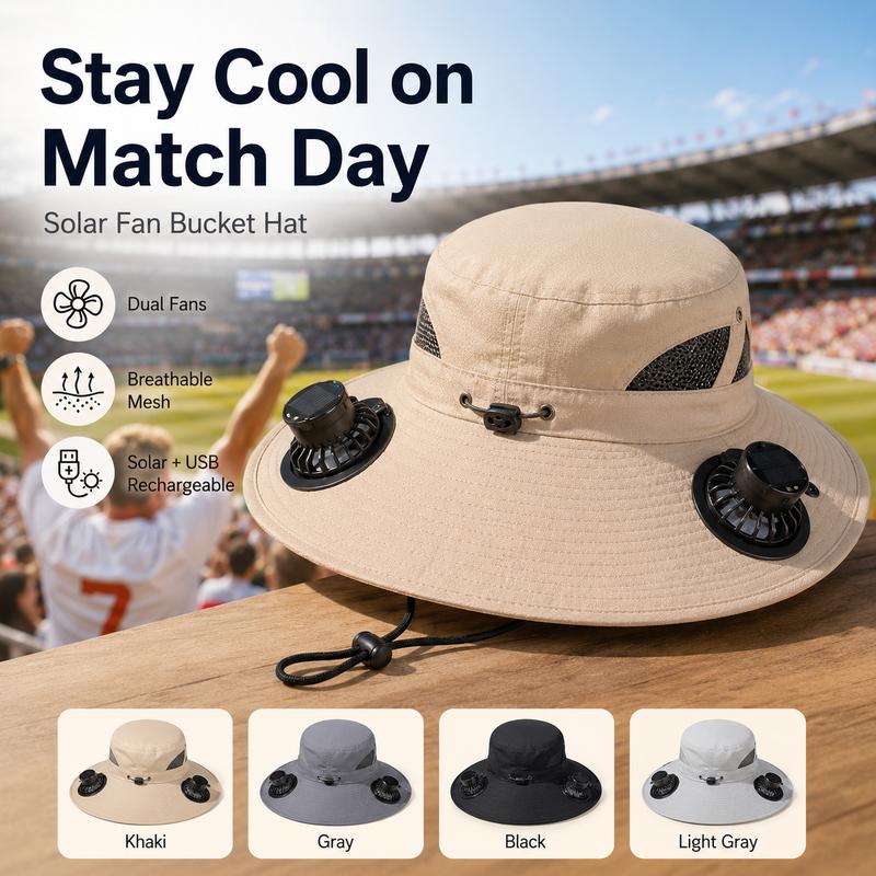 Casquette rafraîchissante d'été avec ventilateur