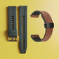 Bracelet de montre en silicone 22 mm + bracelet de montre en cuir
