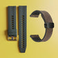 Bracelet de montre en silicone 22 mm + bracelet de montre en cuir