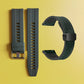 Bracelet de montre en silicone 22 mm + bracelet de montre en cuir