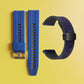 Bracelet de montre en silicone 22 mm + bracelet de montre en cuir