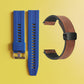 Bracelet de montre en silicone 22 mm + bracelet de montre en cuir