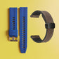 Bracelet de montre en silicone 22 mm + bracelet de montre en cuir