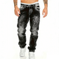 Jean en denim extensible créatif à la mode pour hommes, style minimaliste adapté à l'été, style Emo