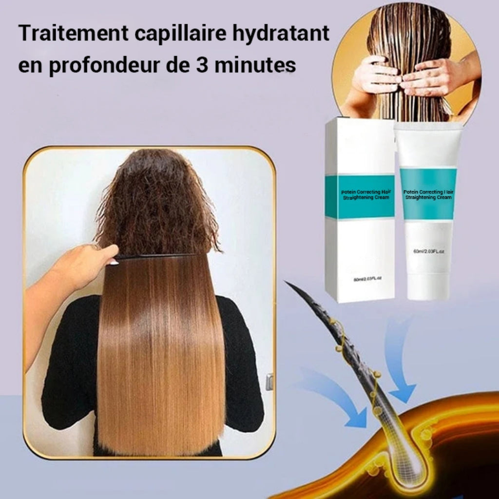 💞 Crème Lissante Soin à la Soie & Kératine – Achetez-en 2, Obtenez-en 1 Gratuit ! ✨💇‍♀️
