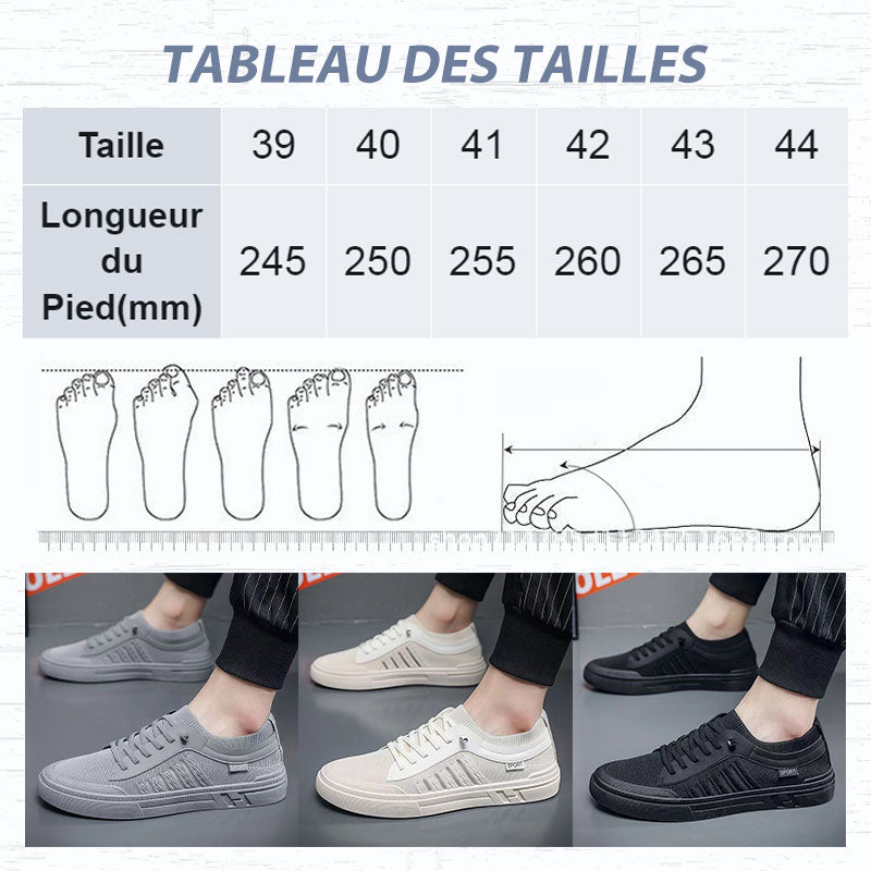 Chaussures de sport et de loisirs respirantes pour hommes de haute qualité