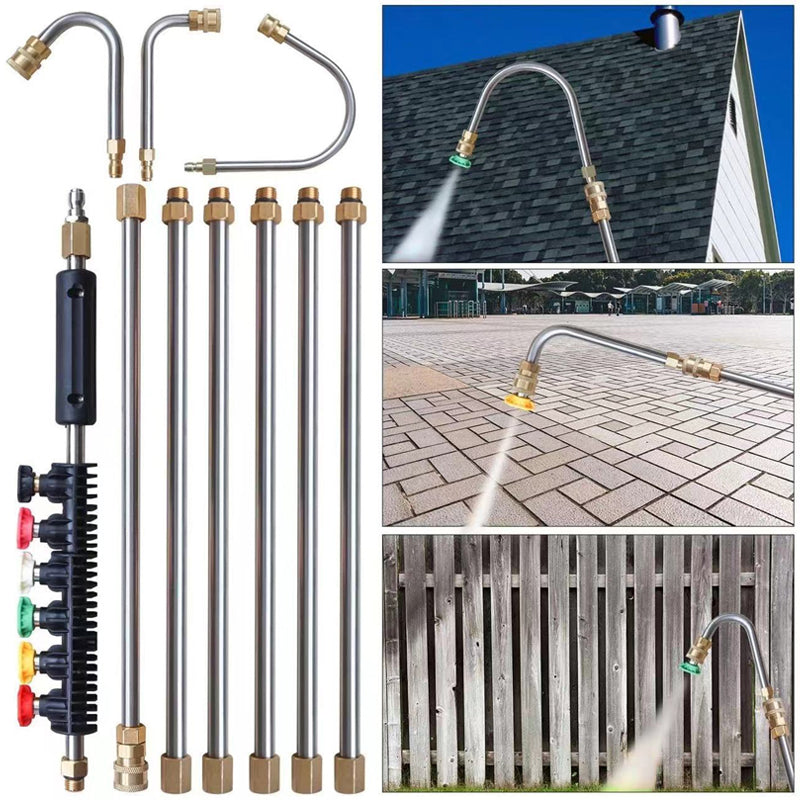✨Vente d'été 50% de réduction pour une durée limitée✨🔫Ensemble de baguettes de nettoyage haute pression 4000 PSI