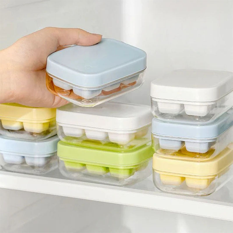 Mini-bac à glaçons à 6 compartiments, adapté au contact alimentaire et facile à démouler