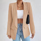 Blazer américain à manches froncées grande taille curvy | Mode Femme | Blazer | Froncé | Décontracté | Coupe ample