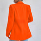 Blazer américain à manches froncées grande taille curvy | Mode Femme | Blazer | Froncé | Décontracté | Coupe ample