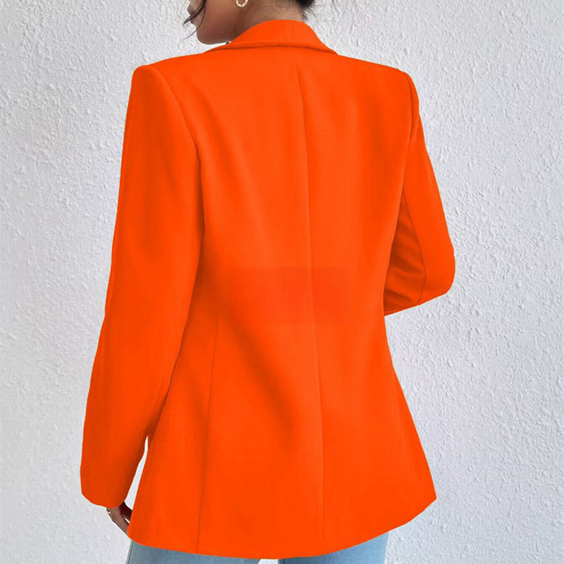 Blazer américain à manches froncées grande taille curvy | Mode Femme | Blazer | Froncé | Décontracté | Coupe ample