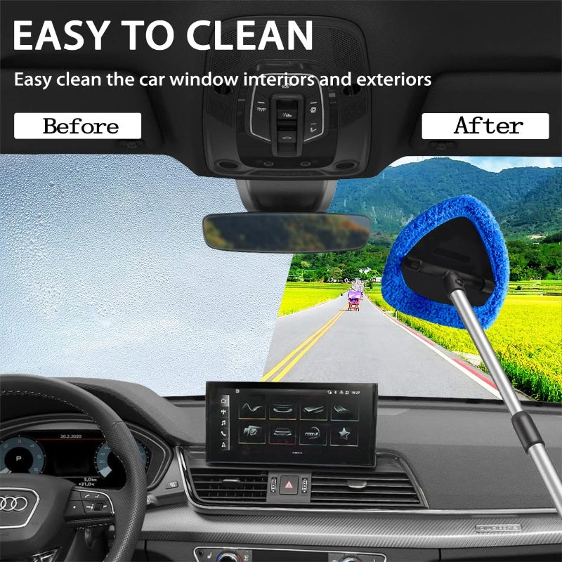 Kit de nettoyage pour pare-brise de voiture – Extensible et rotatif à 180°. À saisir ! Plus que 20 exemplaires, jusqu'à épuisement des stocks !