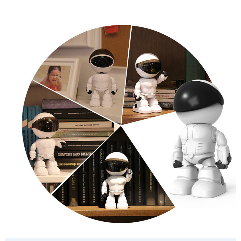 🔥Caméra en Forme de Robot Intérieur Sans Fil avec Détection de Mouvement