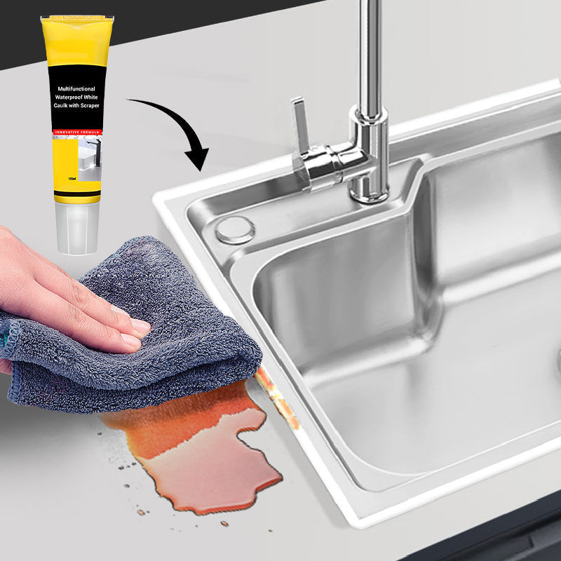 💥Caulk blanc multifonctionnel imperméable avec grattoir