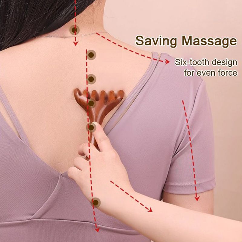 🏆 Un acheté, un offert 🎁 Peigne de massage méridien à six griffe