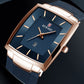⌚Montre à quartz pour hommes, ceinture en maille carrée ultra-mince