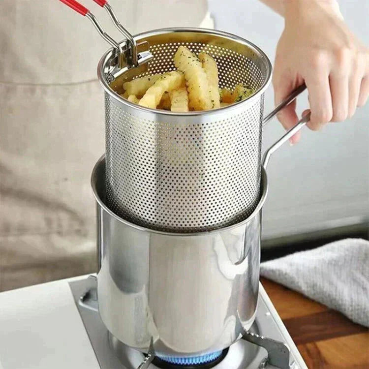 ✨50% DE RÉDUCTION✨Friteuse multifonctionnelle en acier inoxydable 304