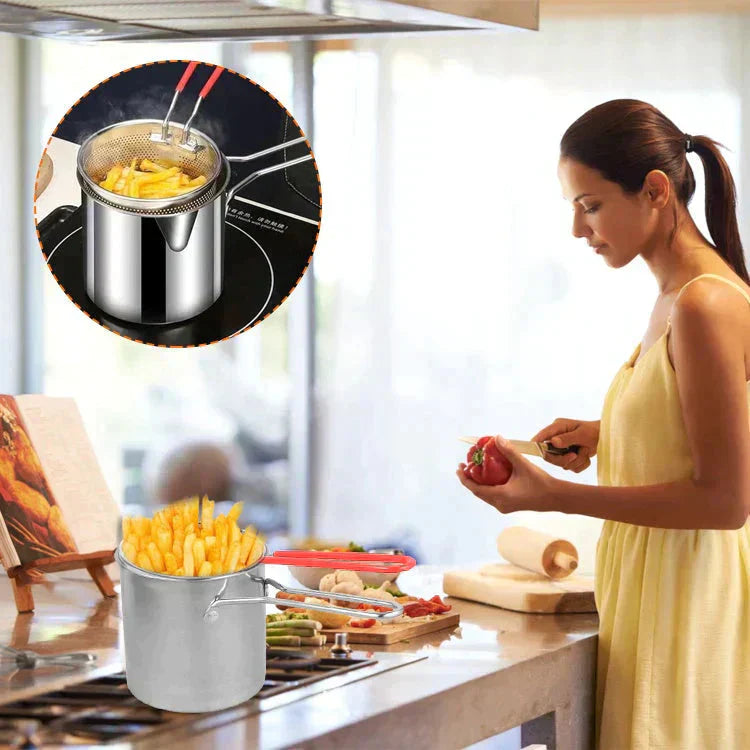 ✨50% DE RÉDUCTION✨Friteuse multifonctionnelle en acier inoxydable 304