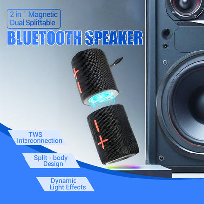 Enceinte Bluetooth Magnétique 2-en-1 Séparable