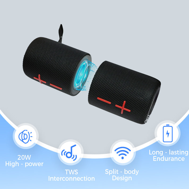 Enceinte Bluetooth Magnétique 2-en-1 Séparable