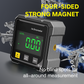 Inclinomètre numérique magnétique rechargeable à 360° avec double laser – Pour menuiserie et engins de chantier – Modes absolu et relatif – Écran clair – Commandes simples