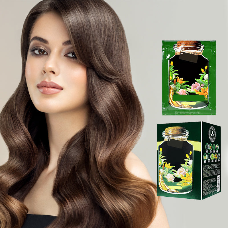 📢📢50% de réduction ! Crème colorante botanique 3-en-1 – Sans ammoniaque, couvre 100 % des cheveux gris & nourrit en une seule étape ! 💇‍♀️🌿