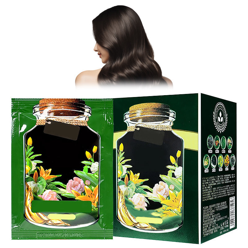 📢📢50% de réduction ! Crème colorante botanique 3-en-1 – Sans ammoniaque, couvre 100 % des cheveux gris & nourrit en une seule étape ! 💇‍♀️🌿