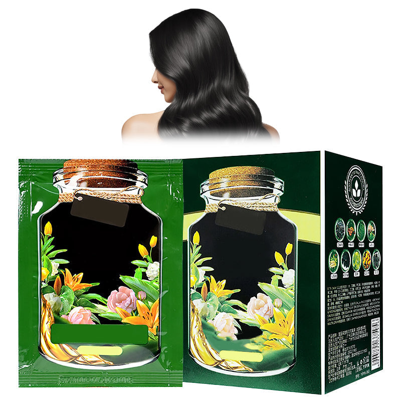 📢📢50% de réduction ! Crème colorante botanique 3-en-1 – Sans ammoniaque, couvre 100 % des cheveux gris & nourrit en une seule étape ! 💇‍♀️🌿