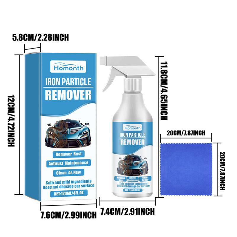🎁🚗Spray d'élimination de particules de rouille et de fer de voiture✨🔥Achetez 3 obtenez 2 gratuit