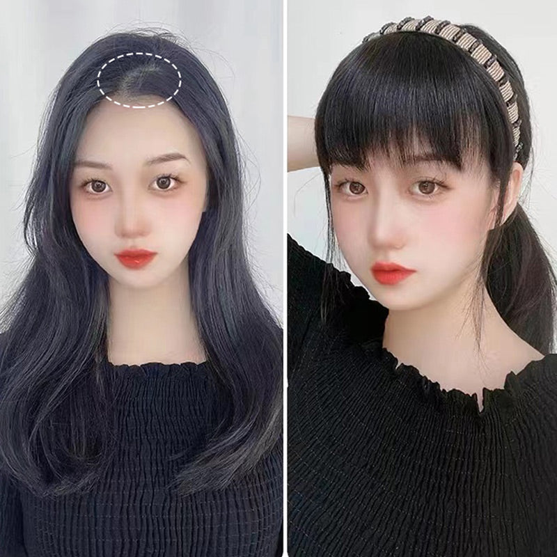 Frange de cheveux artificiels avec bandeau