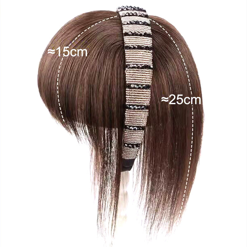 Frange de cheveux artificiels avec bandeau