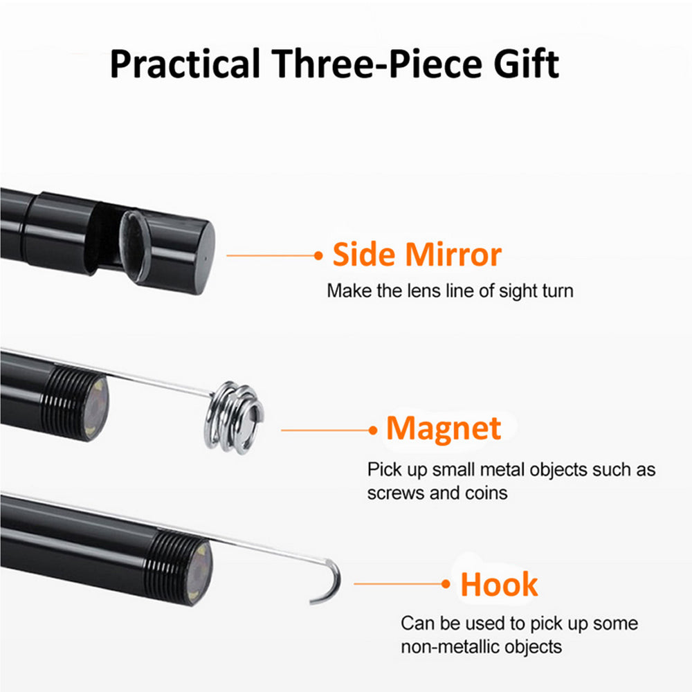 Endoscope étanche haute définition à connexion directe pour téléphones mobiles et ordinateurs