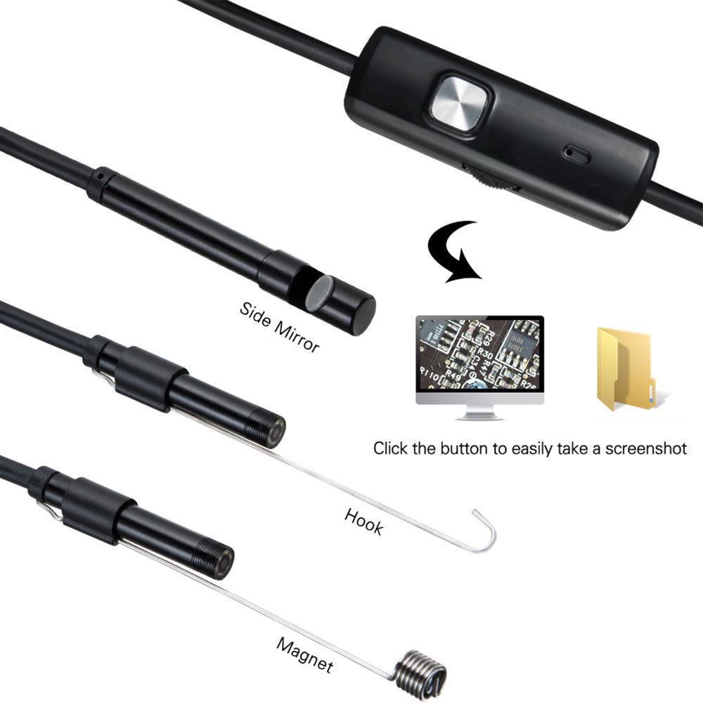 Endoscope étanche haute définition à connexion directe pour téléphones mobiles et ordinateurs