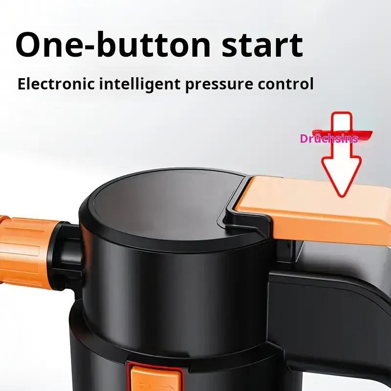 Pistolet à mousse électrique pour lavage de voiture, nettoyeur haute pression portable, multifonctionnel, grande capacité, longue autonomie, pour voitures, cuisine, nettoyage domestique