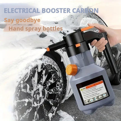 Pistolet à mousse électrique pour lavage de voiture, nettoyeur haute pression portable, multifonctionnel, grande capacité, longue autonomie, pour voitures, cuisine, nettoyage domestique