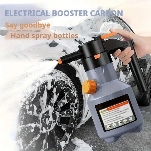 Pistolet à mousse électrique pour lavage de voiture, nettoyeur haute pression portable, multifonctionnel, grande capacité, longue autonomie, pour voitures, cuisine, nettoyage domestique