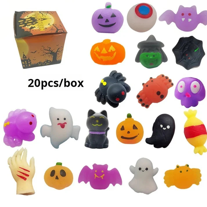Lot de jouets anti-stress « Squishies » sur le thème d'Halloween