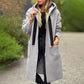 Manteau à Capuche Zippé Tendance avec Poches pour Femme