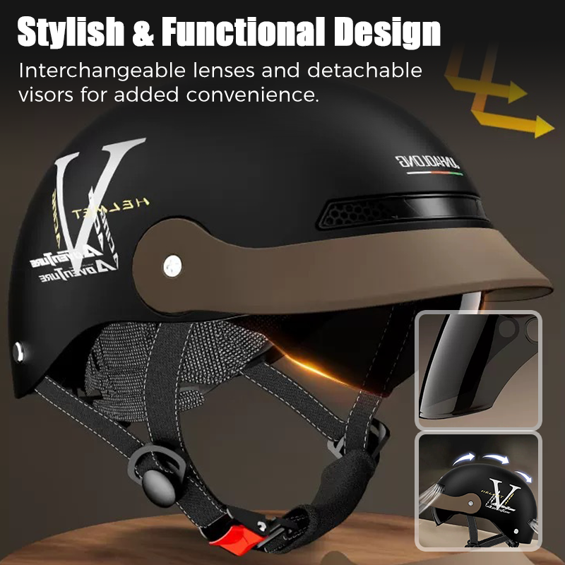 🛡️Casque de moto léger, respirant et résistant aux chocs