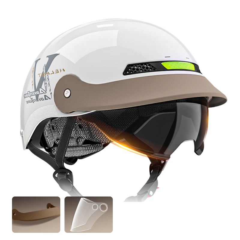 🛡️Casque de moto léger, respirant et résistant aux chocs