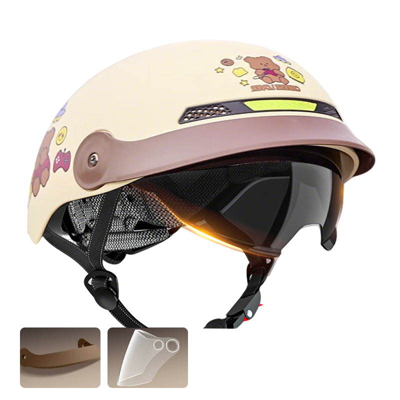 🛡️Casque de moto léger, respirant et résistant aux chocs